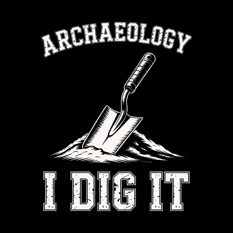 Archäologie Ich gräbe es Kellen aus