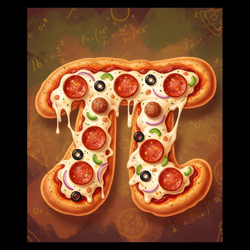 Pi Shape Pizza