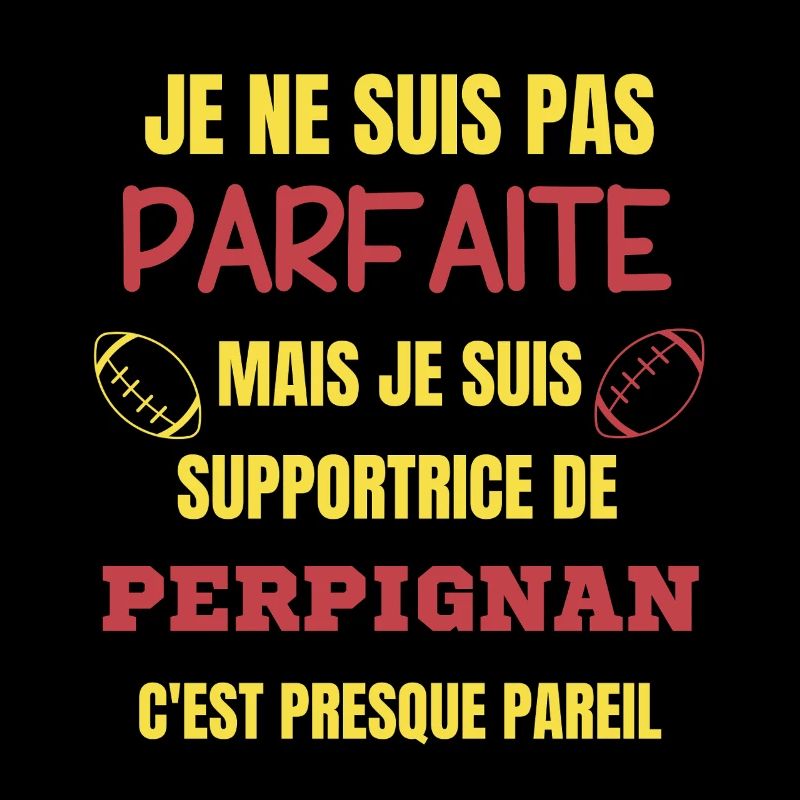 Supportrice de Perpignan Rugby
