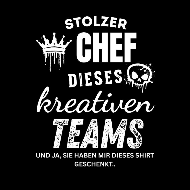 Stolzer Chef des kreativen Teams Chef Geschenk
