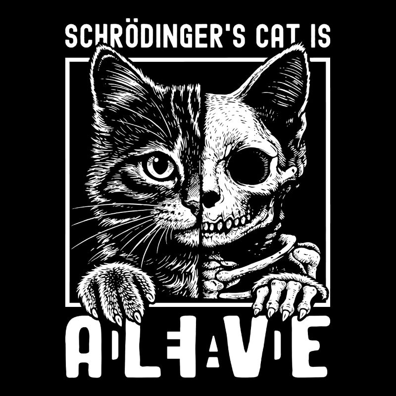 Le chat de Schrödinger vivant et mort