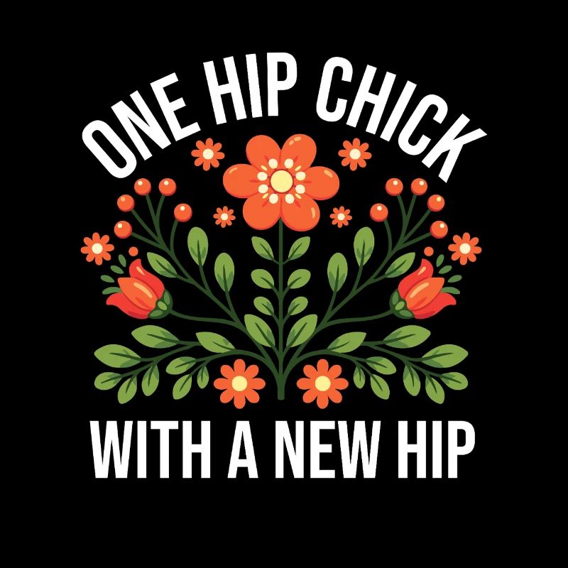 Ein Hüftmädchen mit einer neuen Hüfte