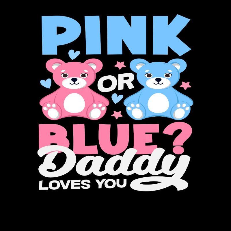 Pink Oder Blau Papa Liebt Dich Bär