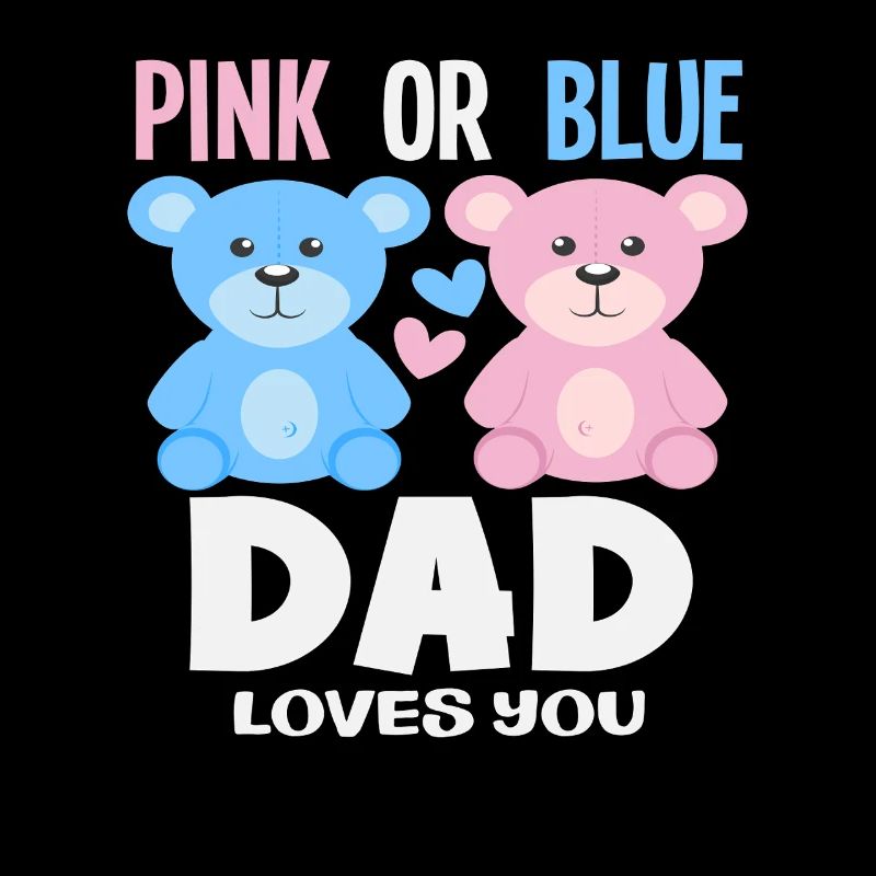 Pink Oder Blau Papa Liebt Dich