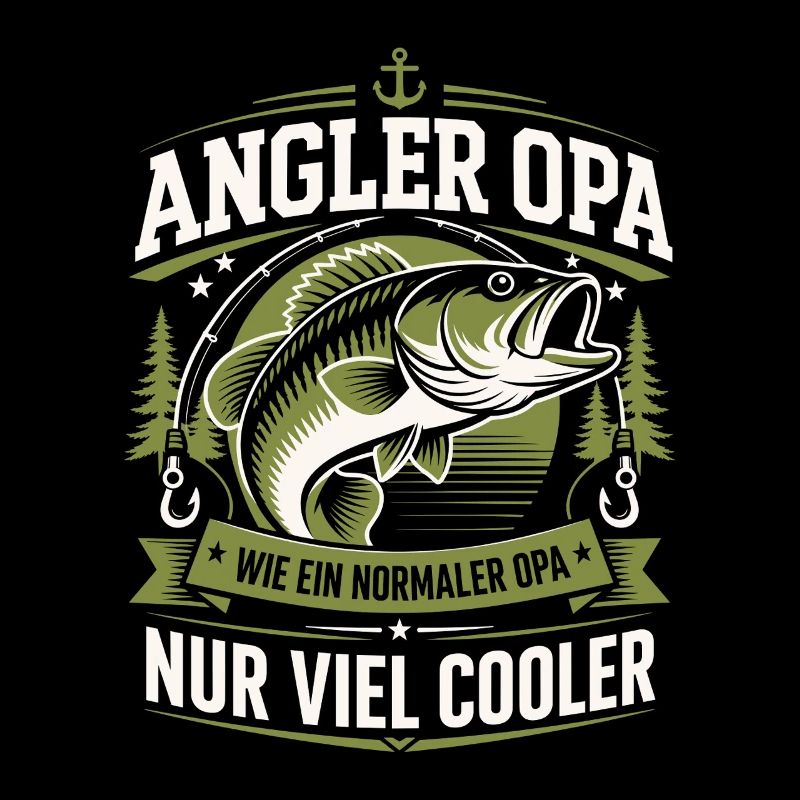 Angler Opa Viel Cooler
