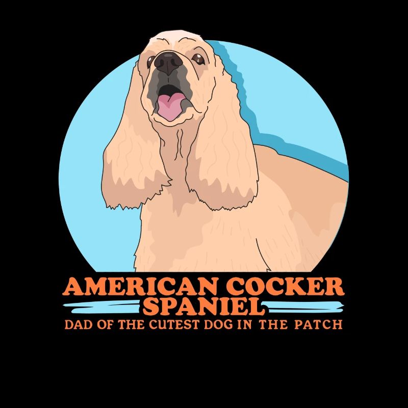 American Cocker Spaniel Dad Dogs Gift