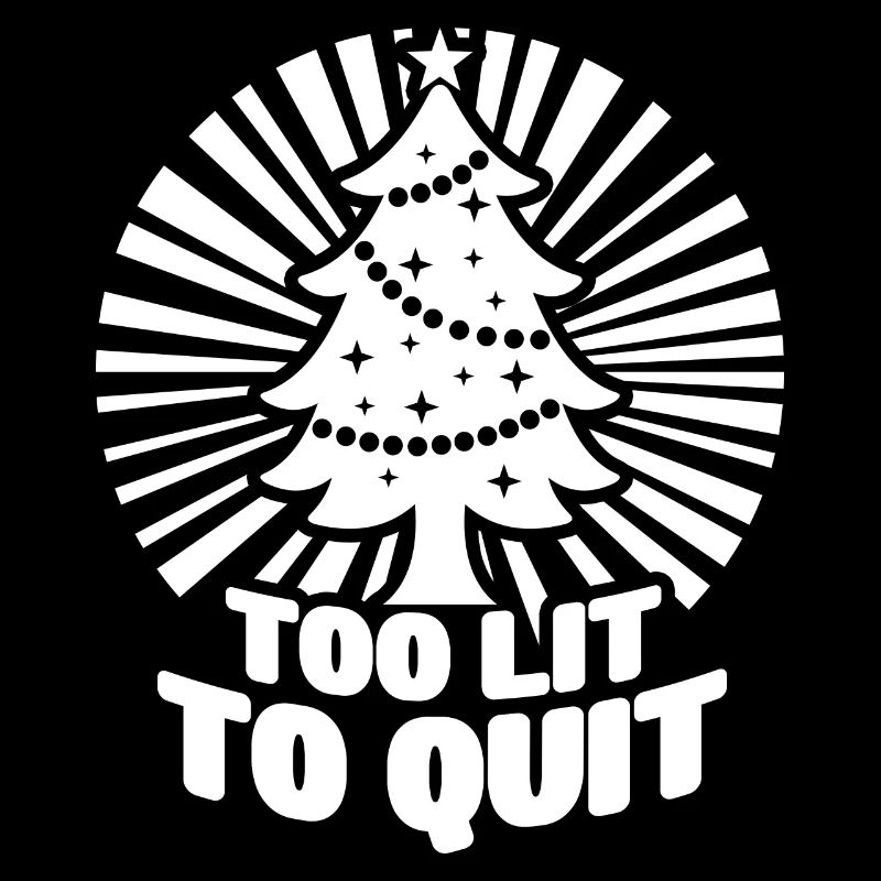 Weihnachtsbaum zu beleuchtet, um lustiges Weihnachtsgeschenk zu beenden
