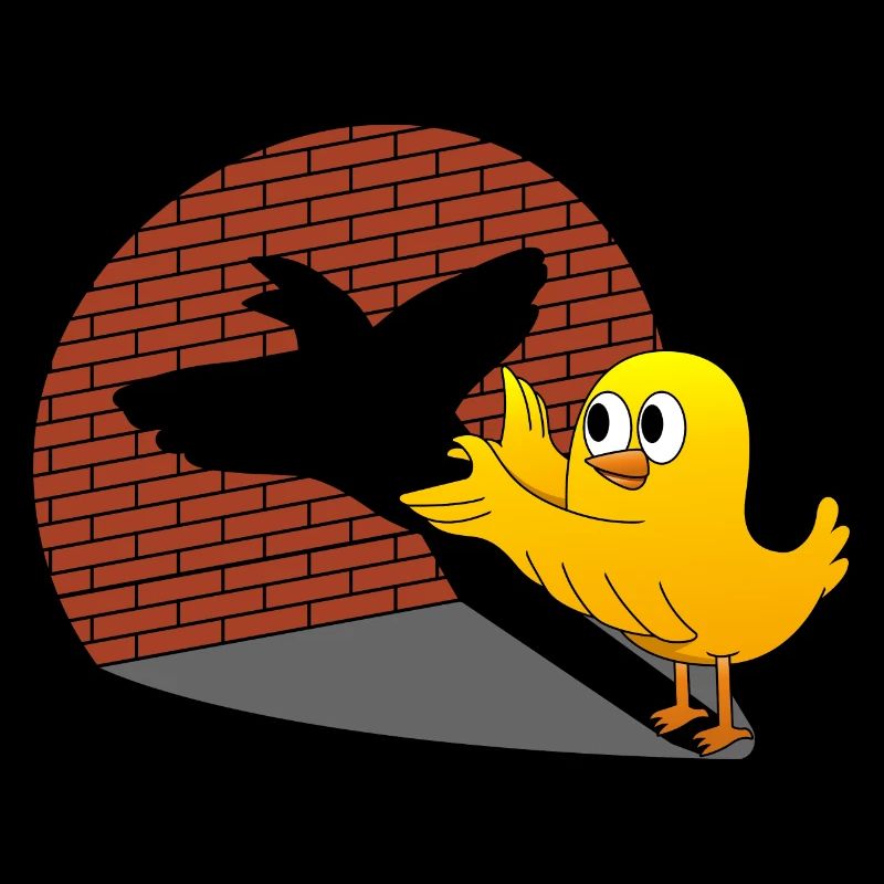 Vogel Schattenfigur Schattenbild Schattenspiel