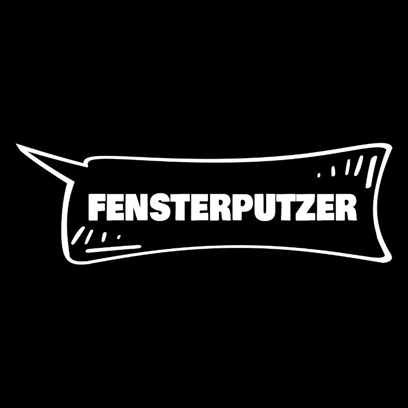 Window cleaner as speech bubble