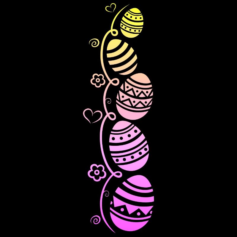 Colorful Easter eggs for Easter