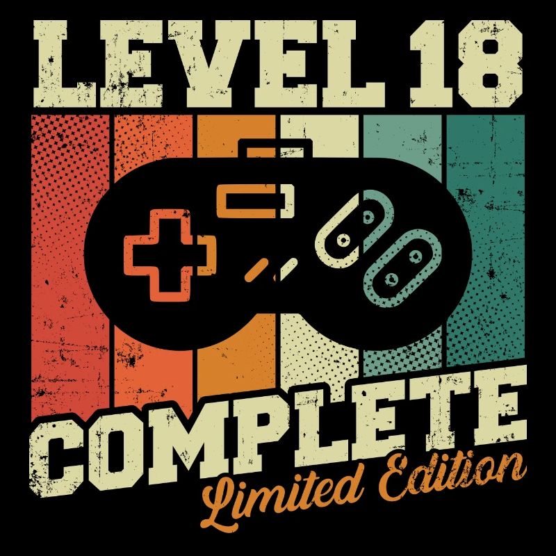 18 Geburtstag Geschenk - Level 18 Complete