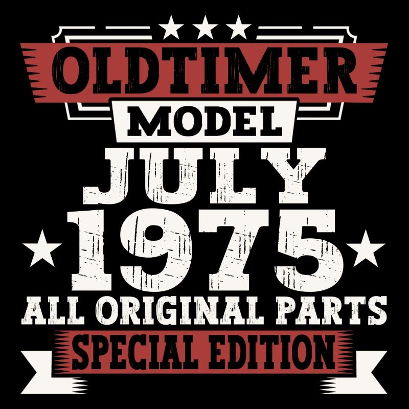 Oldtimer Juli 1975 47. Geburtstag Geschenk Herren