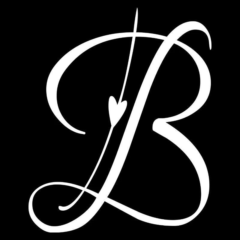 Buchstabe B Initiale Alphabet Monogramm Taschenstil