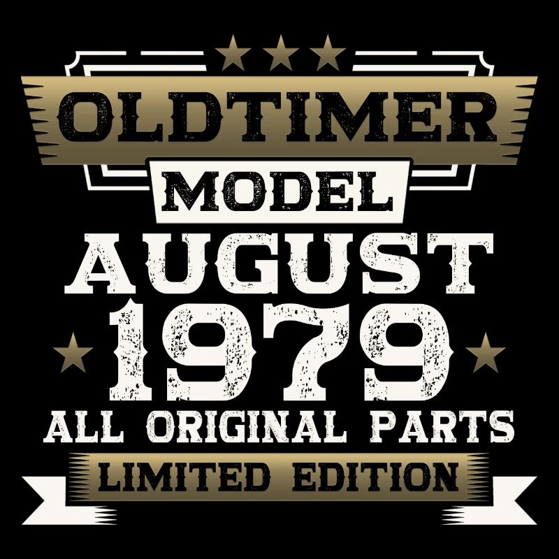 44th Birthday Man Oldtimer Août 1979