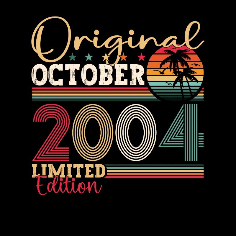 Original Oktober 2004 18. Geburtstag Geschenk Cool