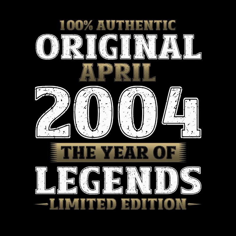 20th Birthday Gift Husband Legendary Since 2004