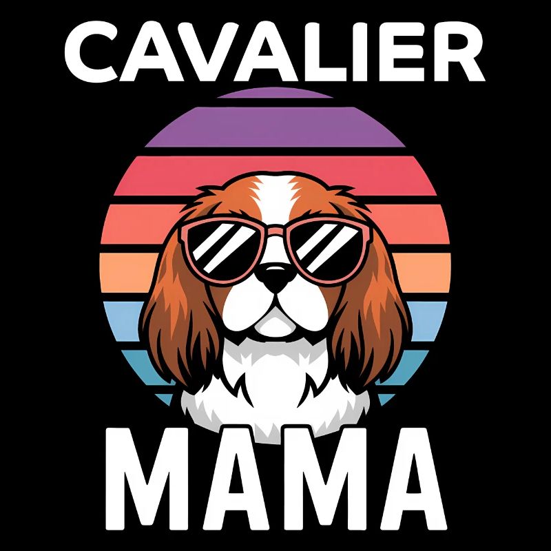 Cavalier King Charles Spaniel Disant Maman Cadeau
