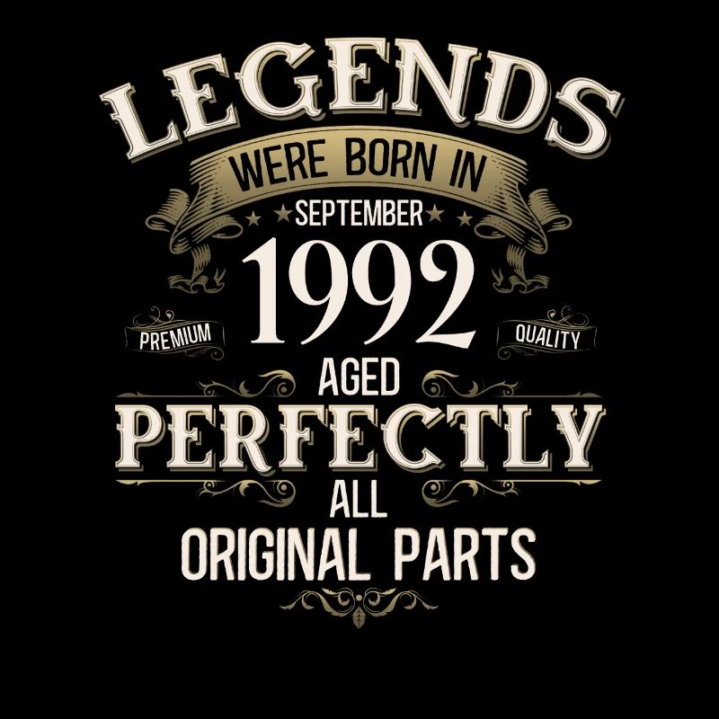 33rd Birthday Gift Legend September 1992