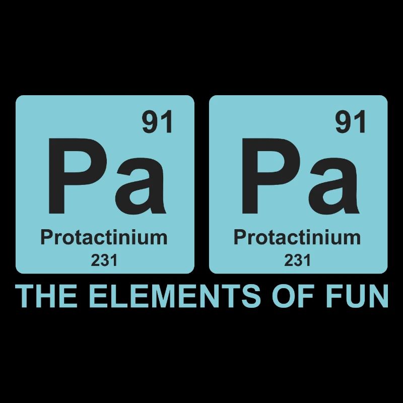 papa elements science cadeau papa drole