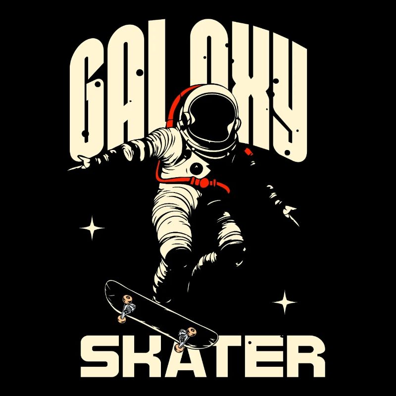 Patineur Galaxy dans l’espace