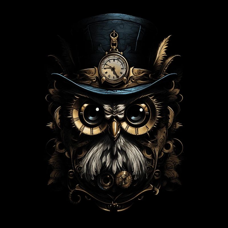 Steampunk Mechanische Eule Viktorianisch Vogel