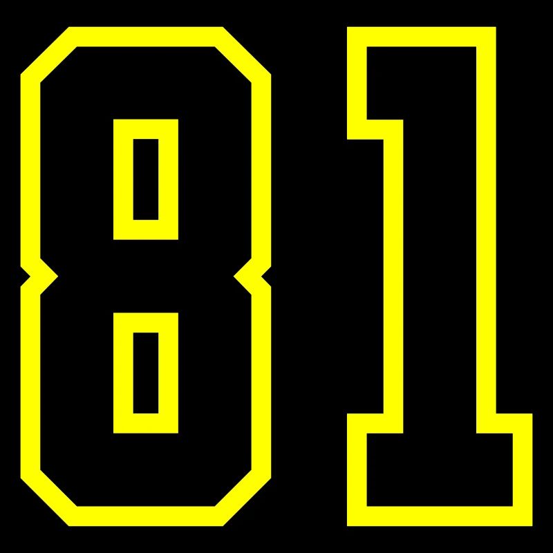 Maillot à numéros 81