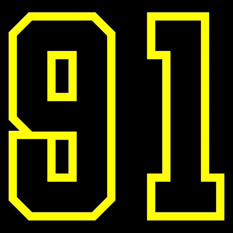 Maillot à numéros 91