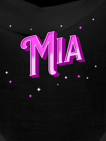 Mia name personalized