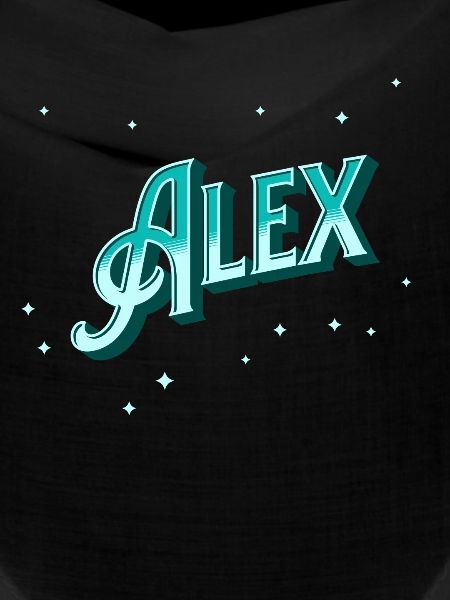 Alex's name personalized