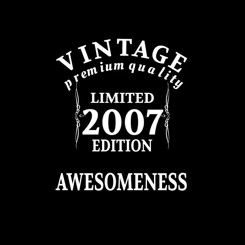 Anniversaire Millésime Né 2007 Limitée
