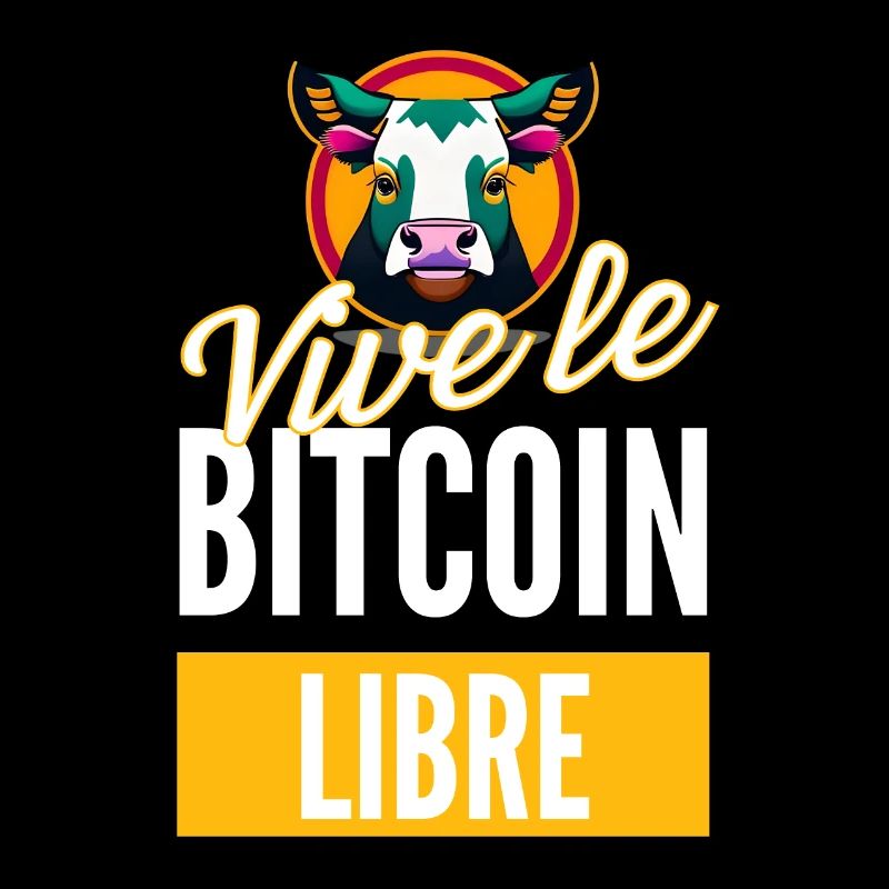 Vive le bitcoin libre tshirt cryptos