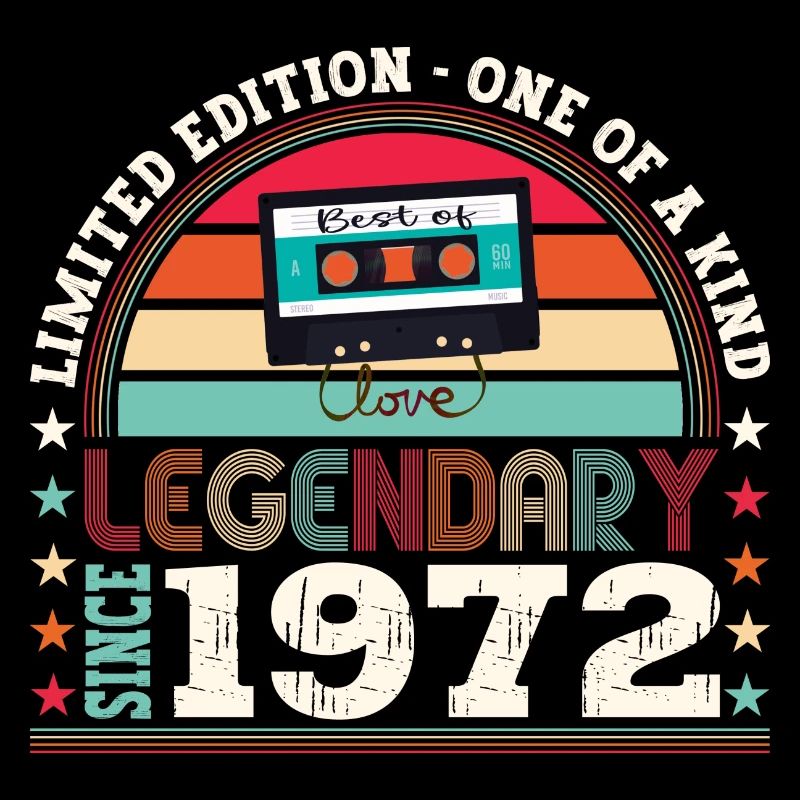 Legendary 1972 50th Birthday Gift Men - Fun