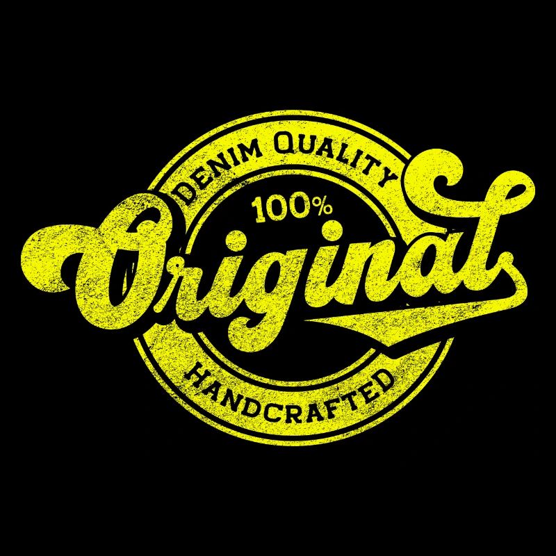 Original denim quality retro vintage yellow