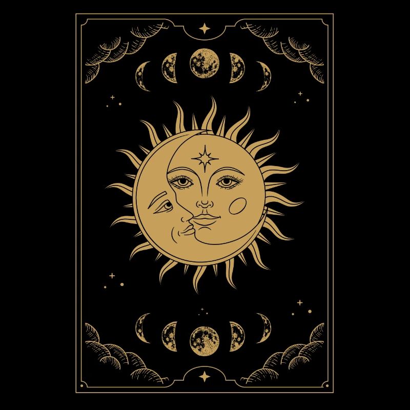 Aesthetic Tarot Sun Witch Sun Moon