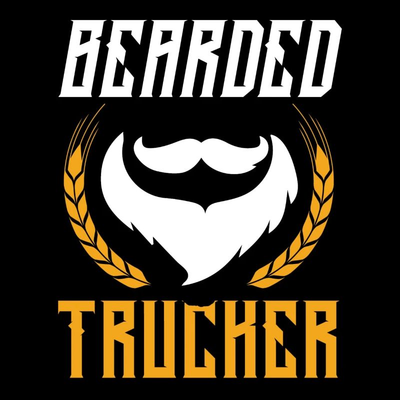 Trucker Full Beard Saying
