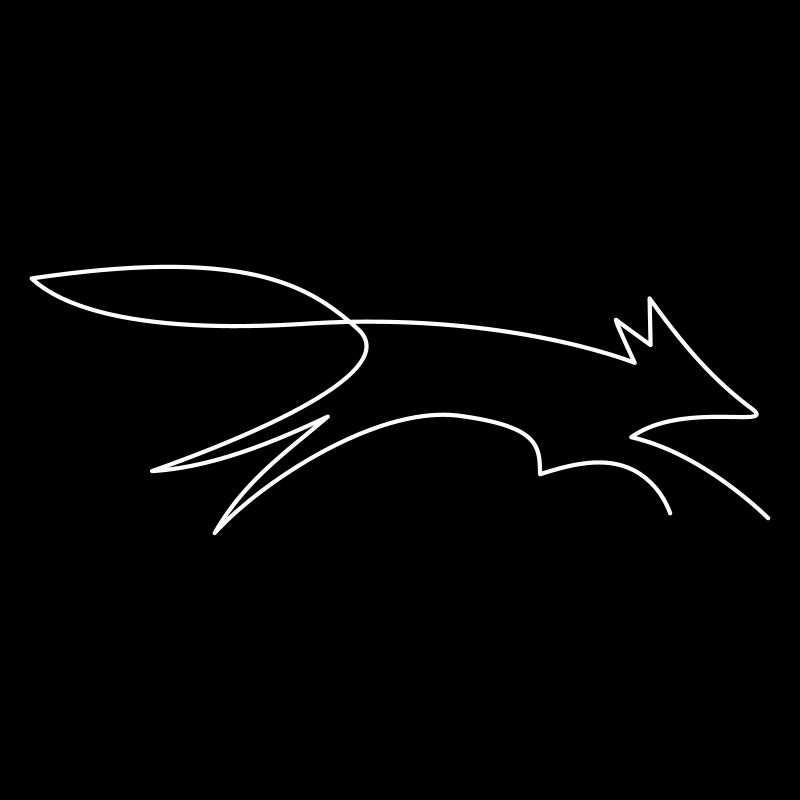Fuchs / gezeichnet mit einer Linie