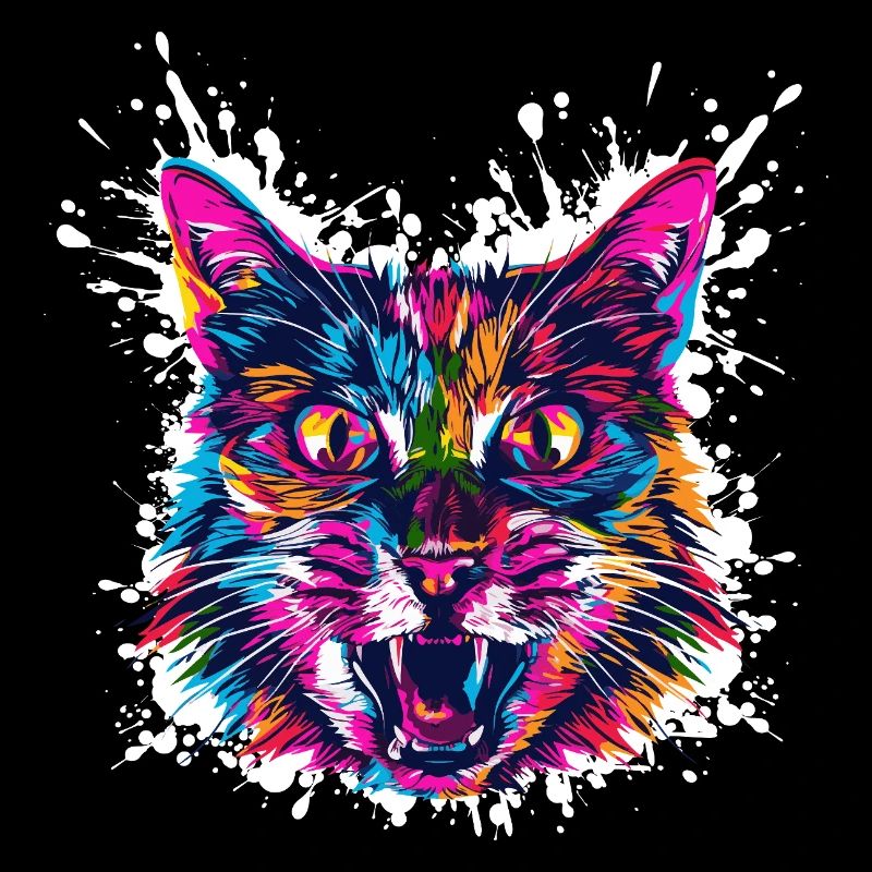 Katze Kunst Graffiti