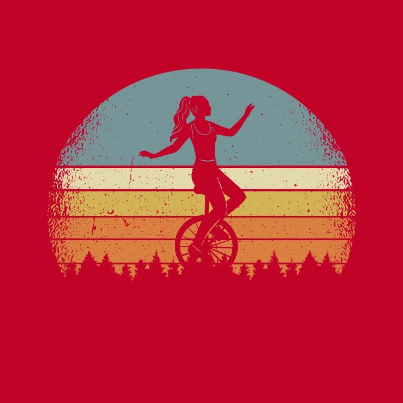 Einrad Einradfahrerin Einradfahren Einradfahrer
