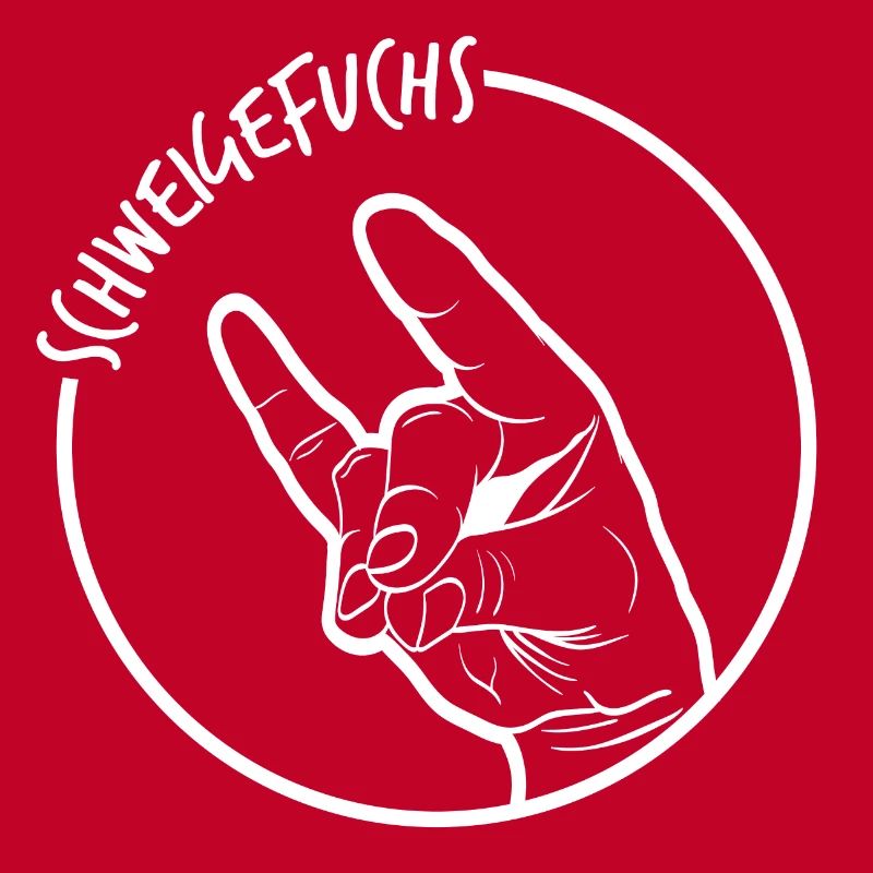 Eine nette Handgeste eines Schweigens Fox TShirt