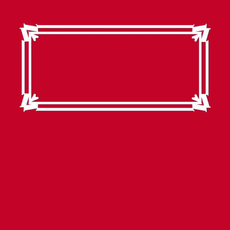 Rectangular frame with ornaments