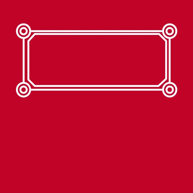 Rectangular frame white round corners