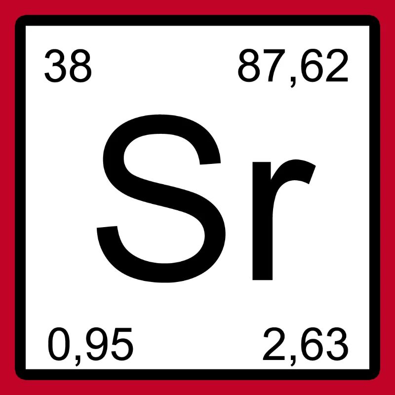 Strontium Sr Element Symbol Minimaldesign