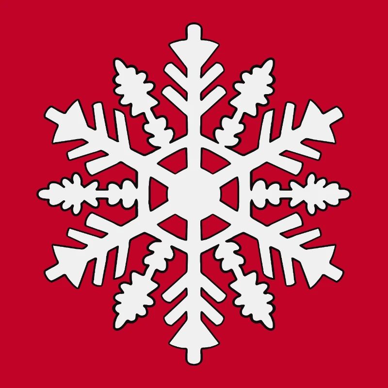 Silhouette de flocon de neige