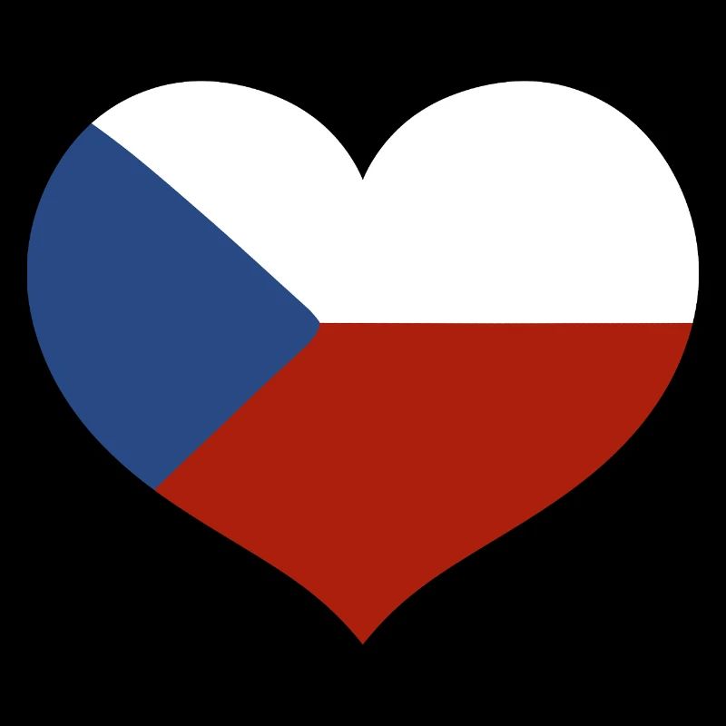 Drapeau du cœur tchèque
