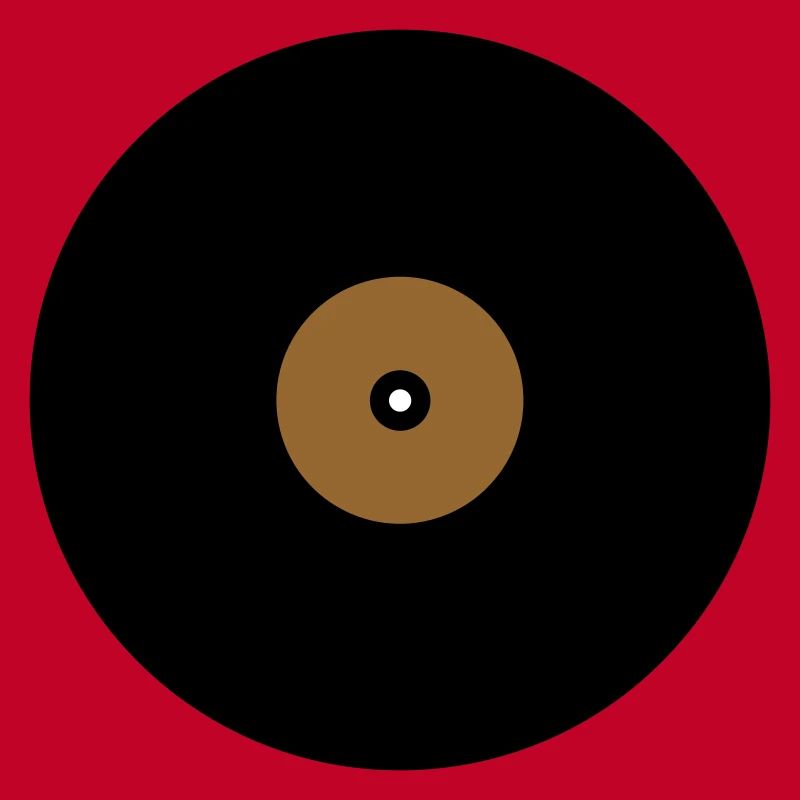 Base de boîte de texte en cercle de disque vinyle