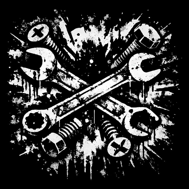 Conception de clé à molette Tool Grunge