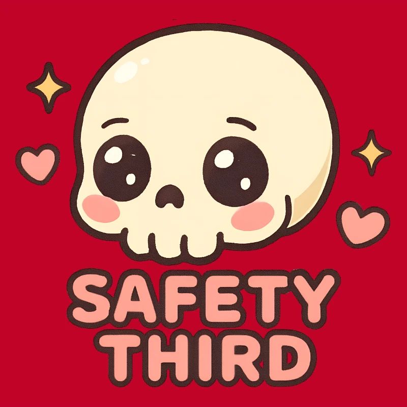 Safety Third Skull Funny Safety Third