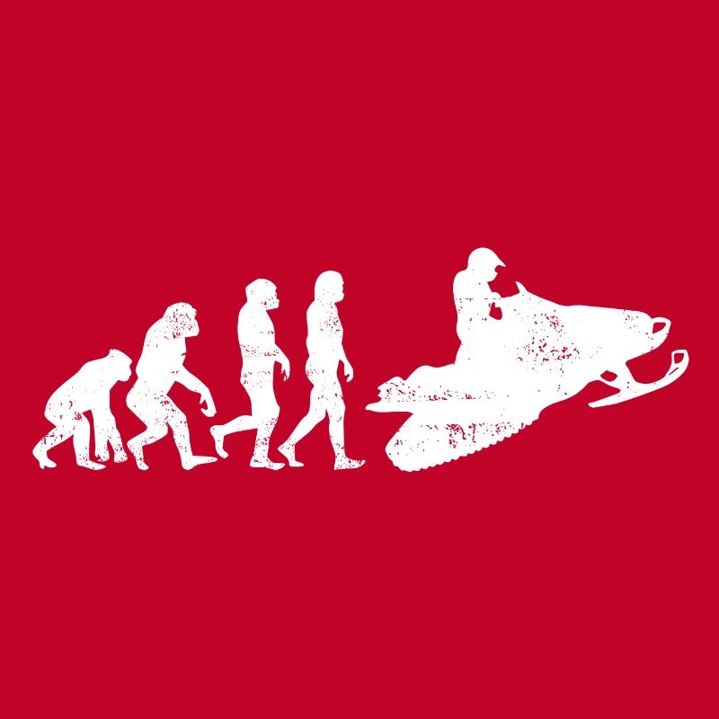 Snowmobile evolution gift snow sledge
