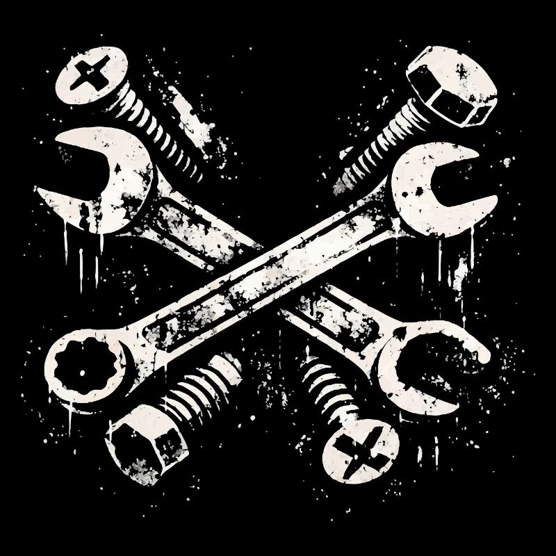 Tool Grunge Design Screwdriver Mechanic