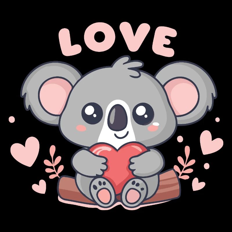 Koala Coeur Doux Love